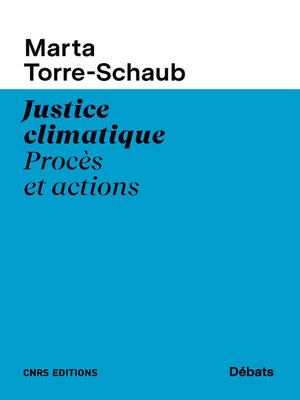 cover image of Justice climatique. Procès et actions